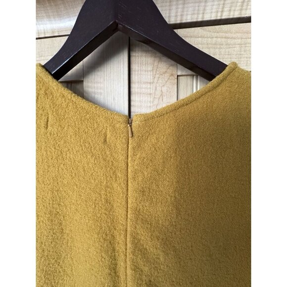 Anthropologie Sparrow 100% wool tweed jumper dress sz s knee length stretch zip - Picture 6 of 7